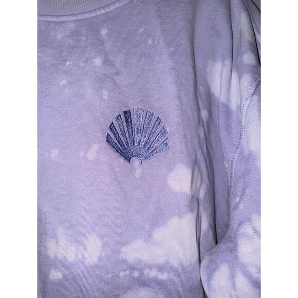 New Amsterdam Surf Association Tie-Dye Crewneck Sweatshirt Purple/White XL rever - Picture 4 of 9